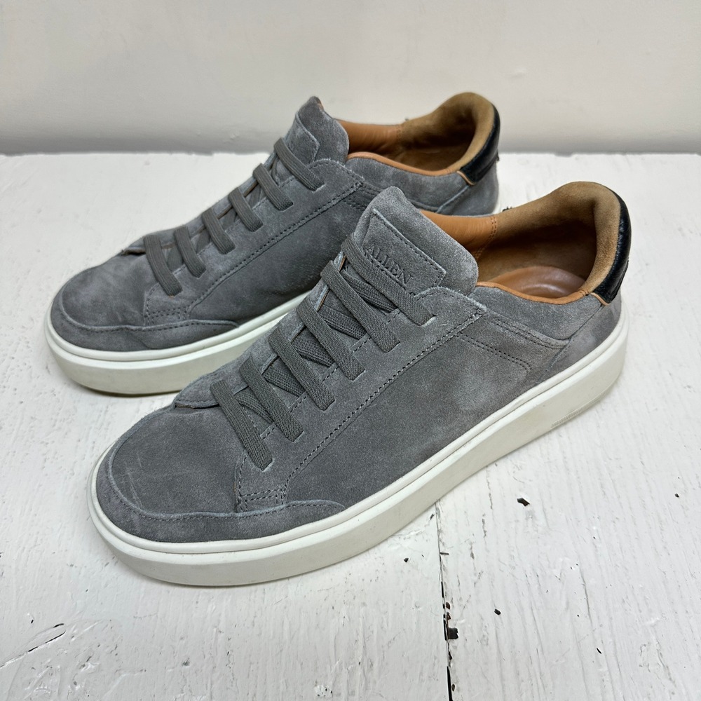 Allen Edmonds Oliver Men's Slip On Stretch Lace Grey Suede Sneakers 7 D‎ - Picture 11 of 11